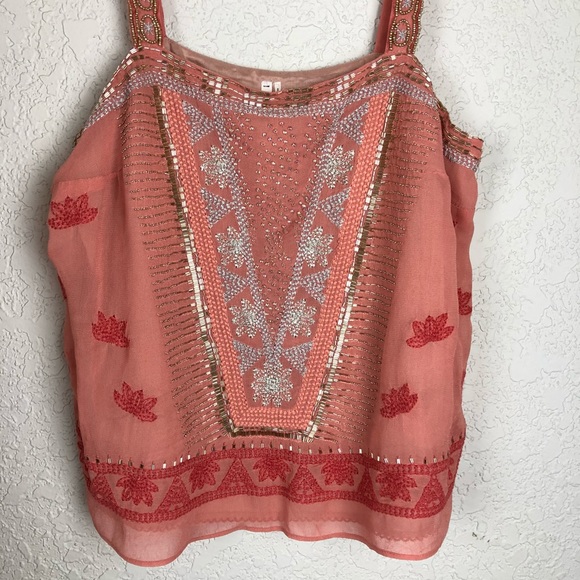 Anthropologie Tops - Anthropologie Demna Tank 4P by Featherbone Beaded